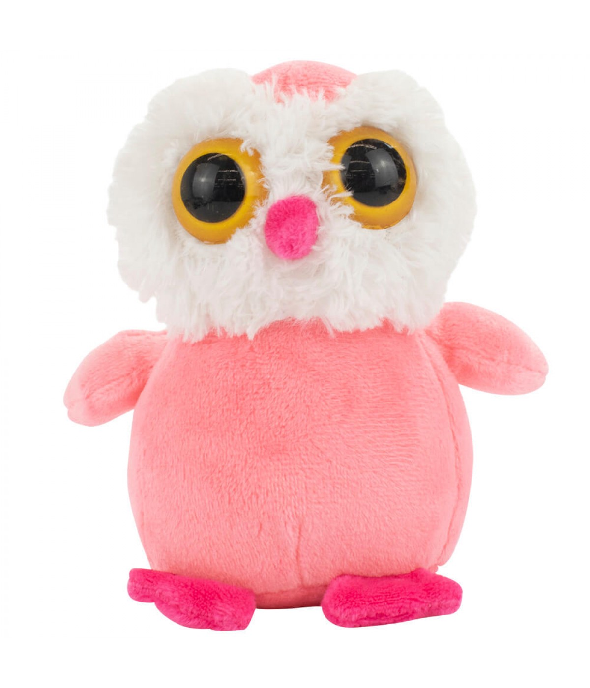 Chaveiro Coruja Rosa 14cm - Pelúcia