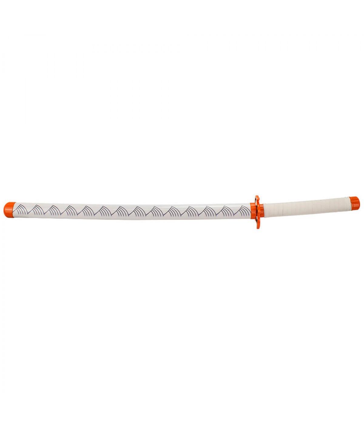 Espada Decorativa Japonesa Katana Branca Samurai Modelo A 75cm