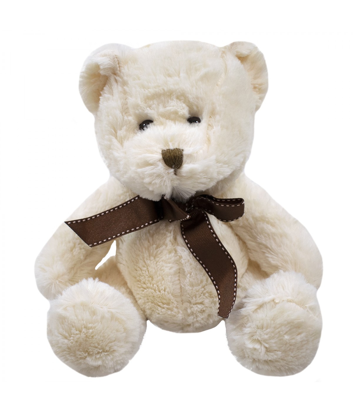 Urso Branco Laço 25cm - Pelúcia