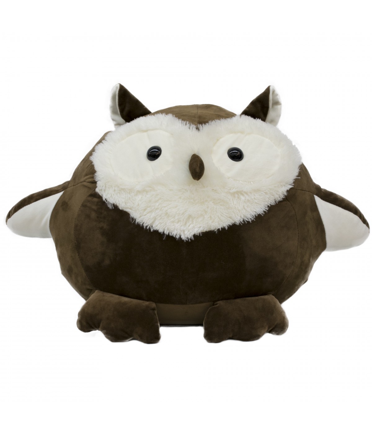 Coruja Bola Marrom 40cm - Pelúcia (Pelo Curto)