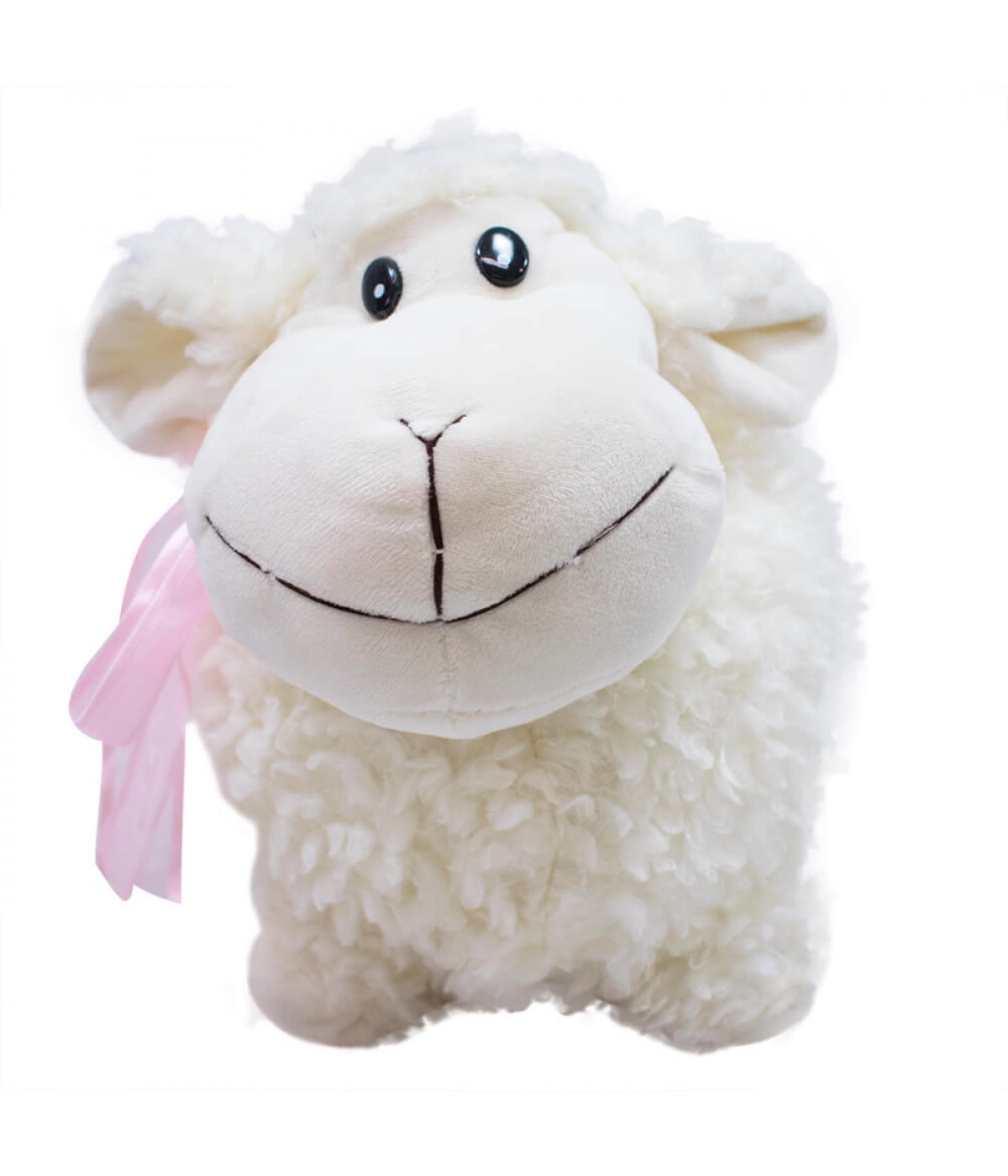 Ovelha Branca Laço 23cm - Pelúcia