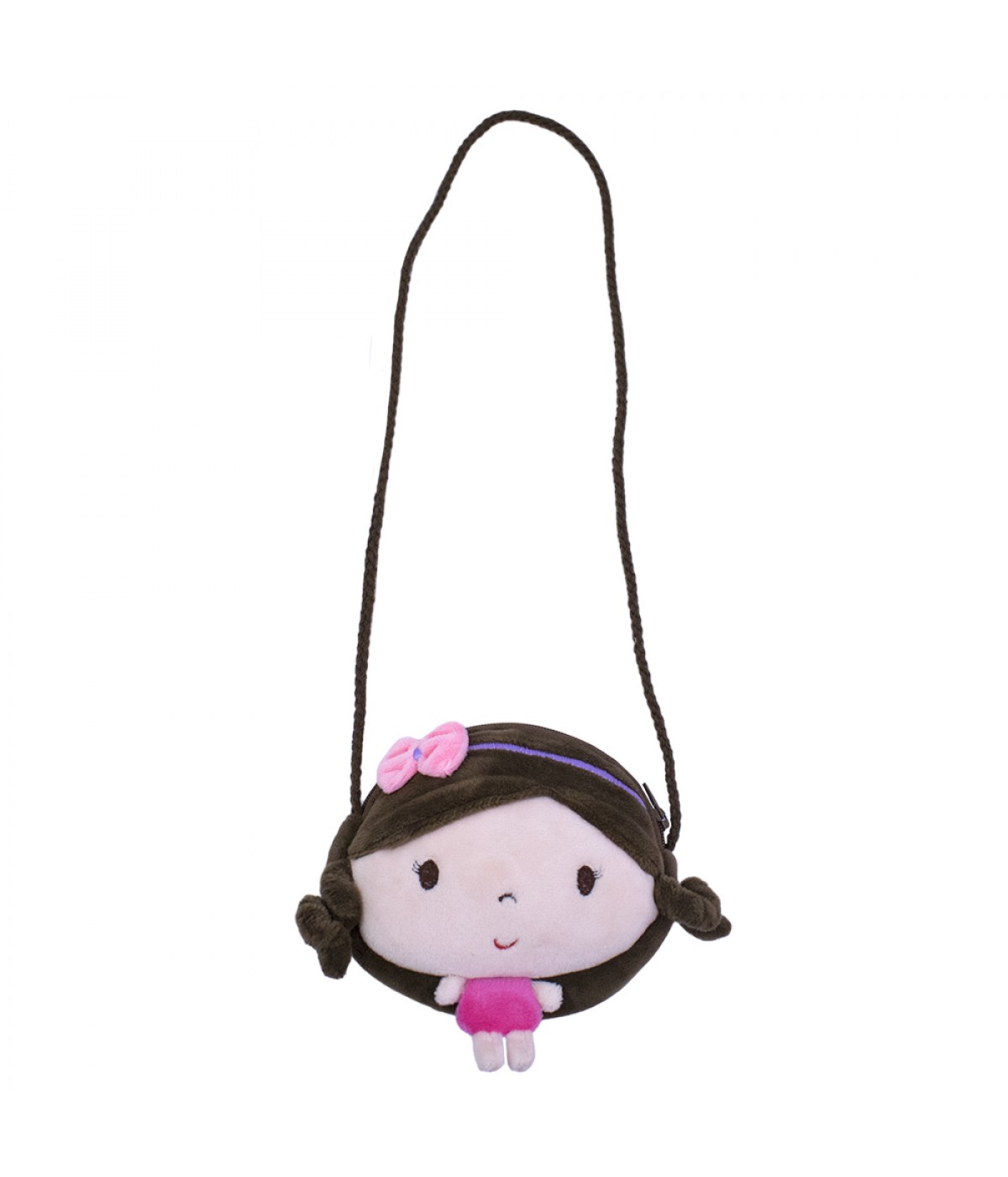 Bolsa Boneca Laço Rosa 15cm