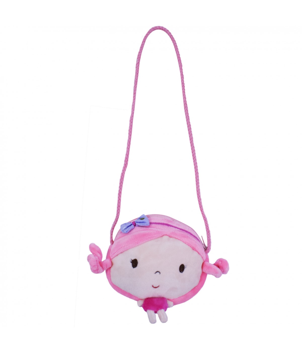 Bolsa Boneca Laço Roxo 15cm