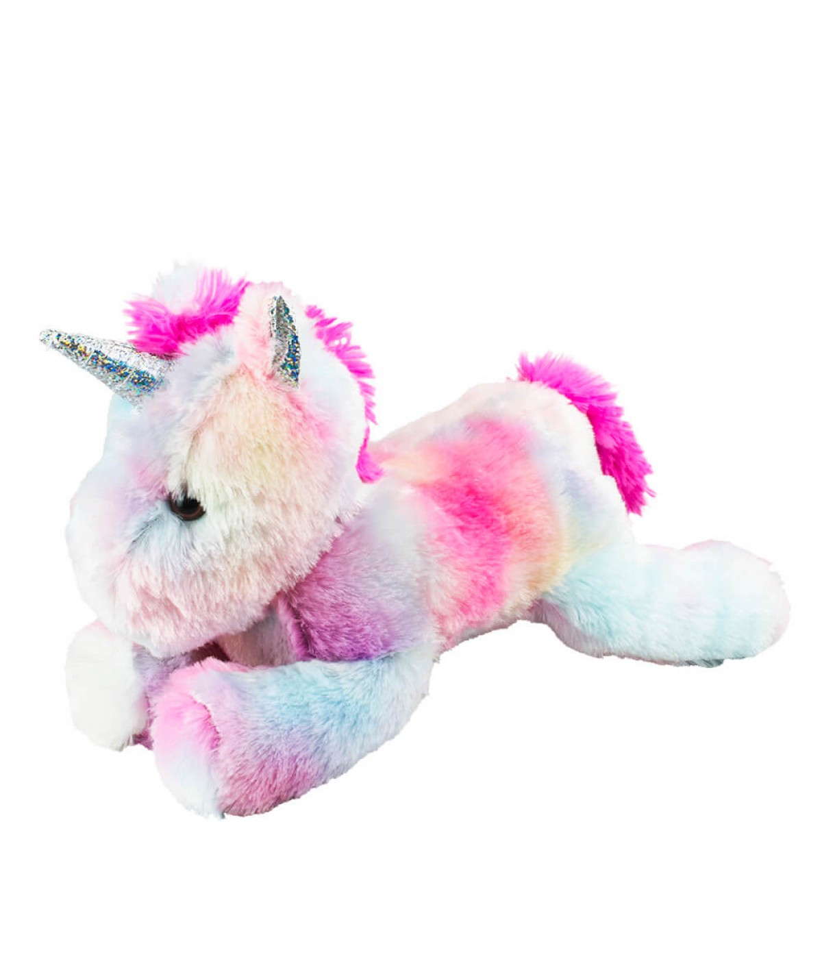 Unicórnio Deitado Colorido 34cm - Pelúcia