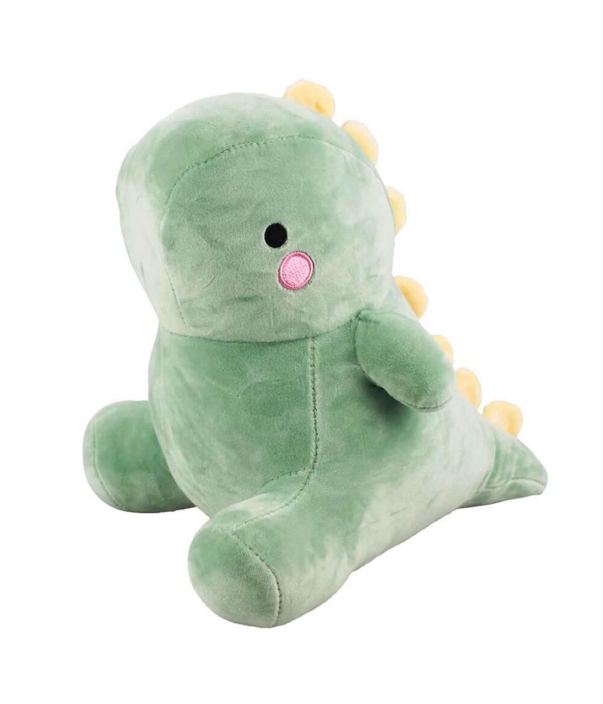 Dinossauro Verde Sentado Cartoon 24cm - Pelúcia