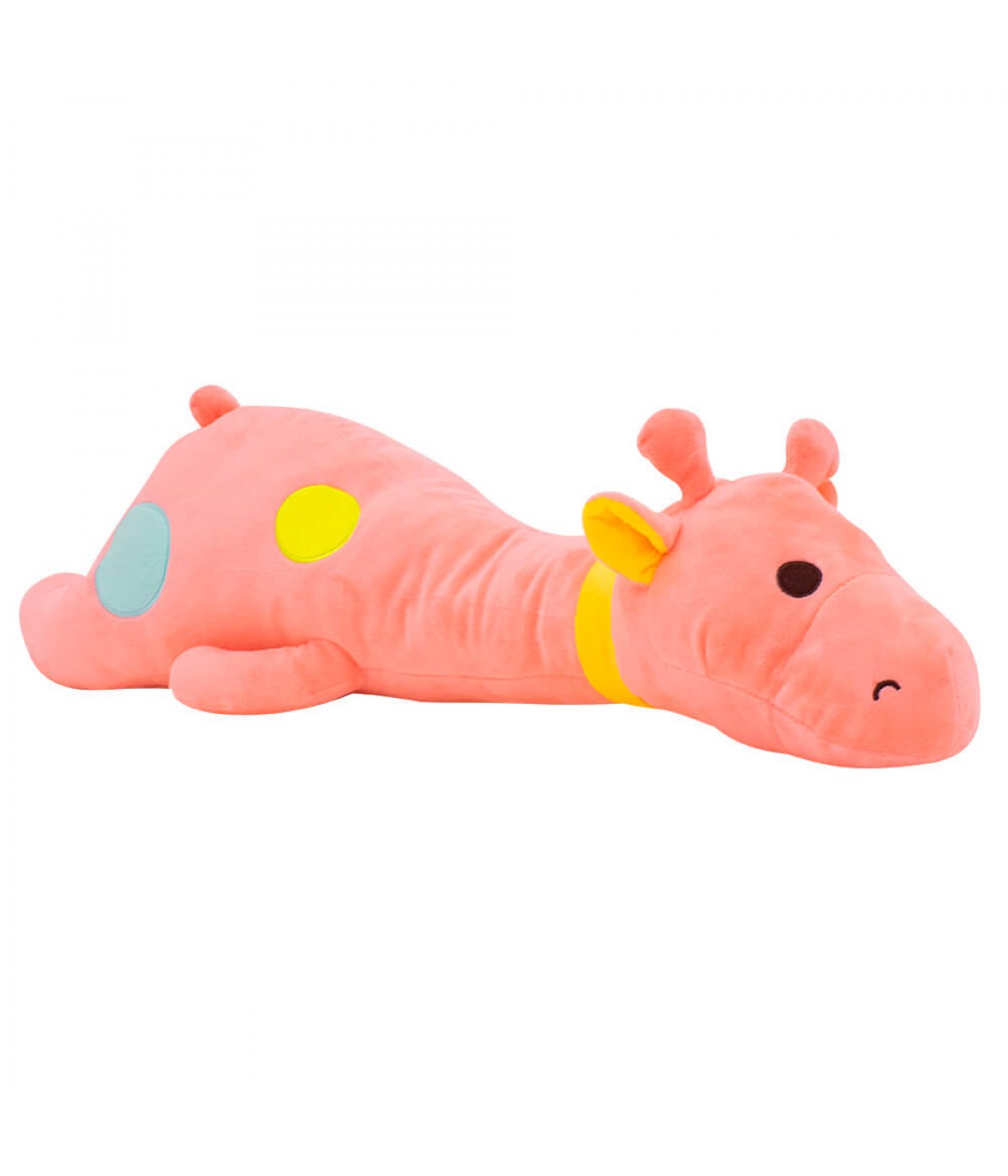 Girafa Deitado Rosa 65cm - Pelúcia