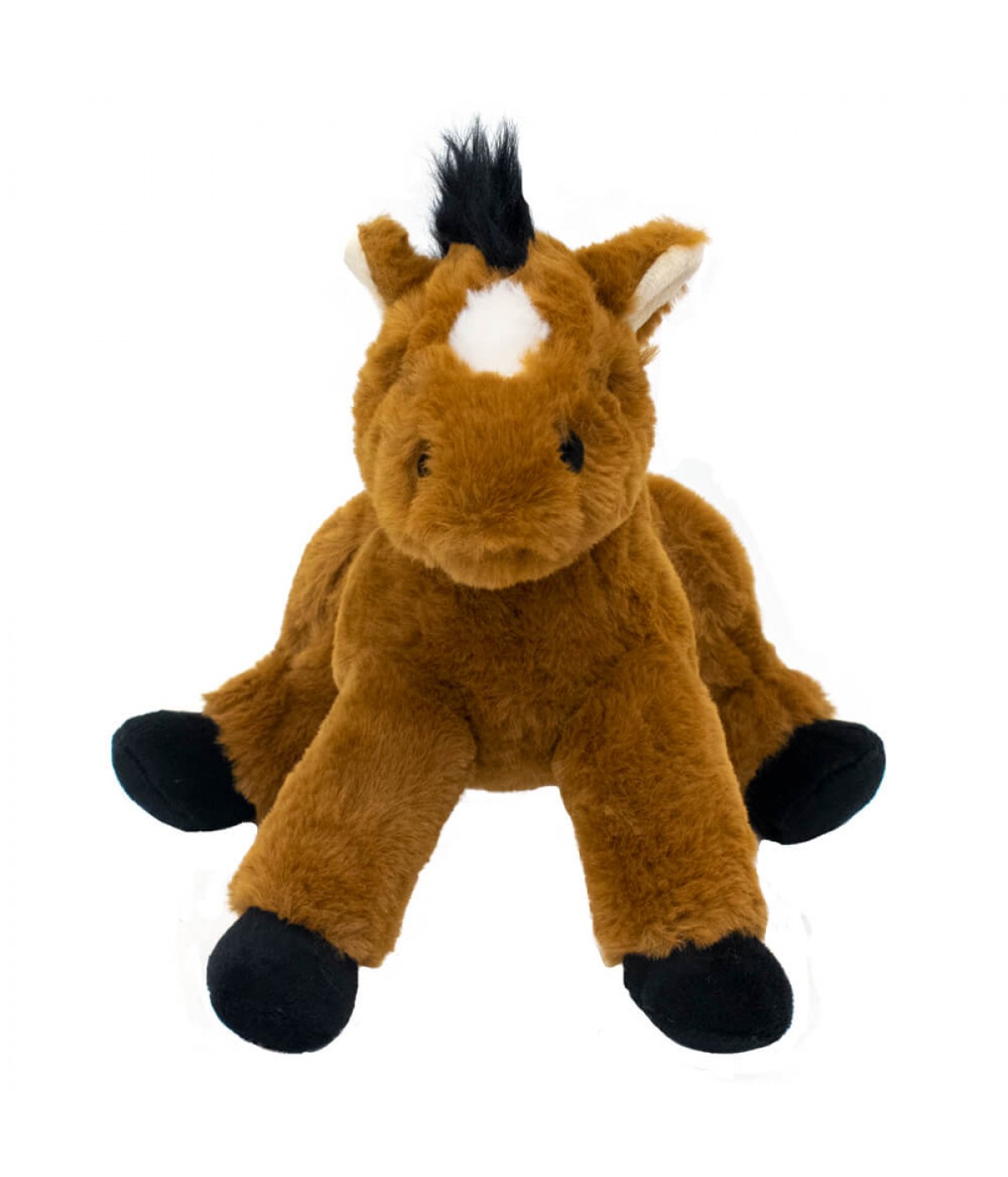 Cavalo Marrom Deitado 24cm - Pelúcia