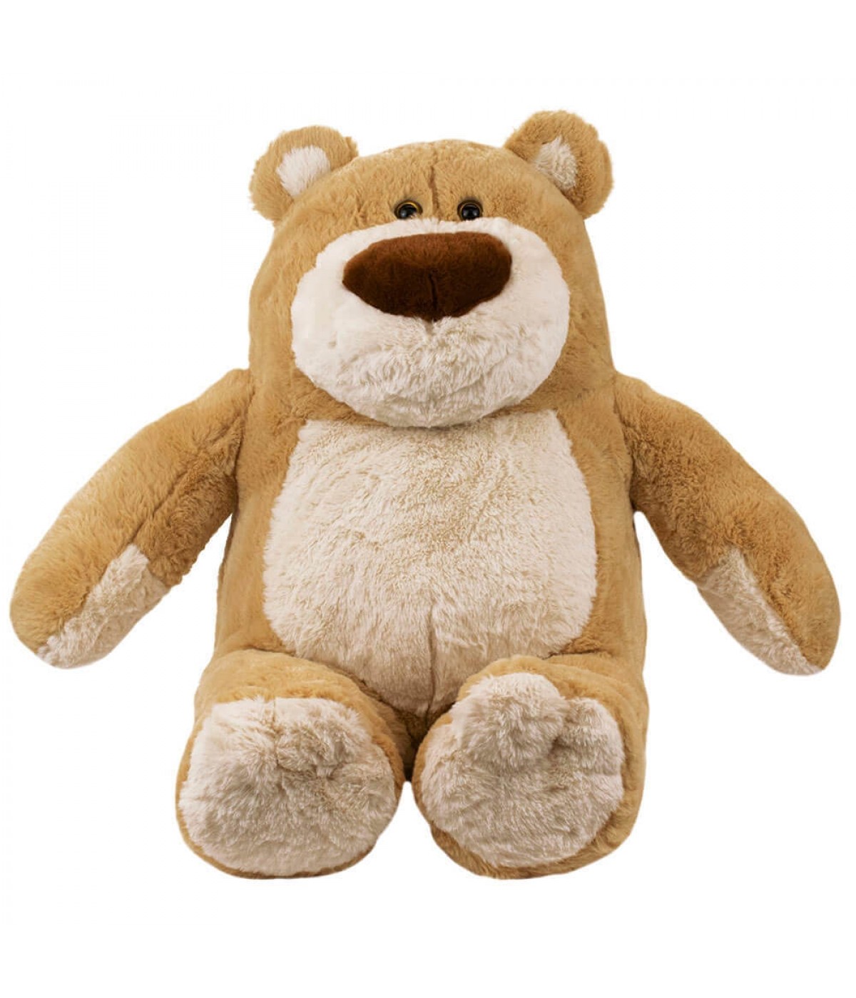 Urso Marrom Claro Sentado 63cm - Pelúcia