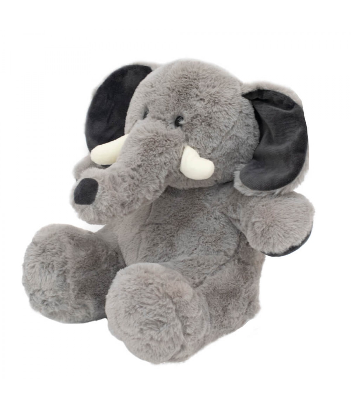 Elefante Cinza Sentado 37cm - Pelúcia