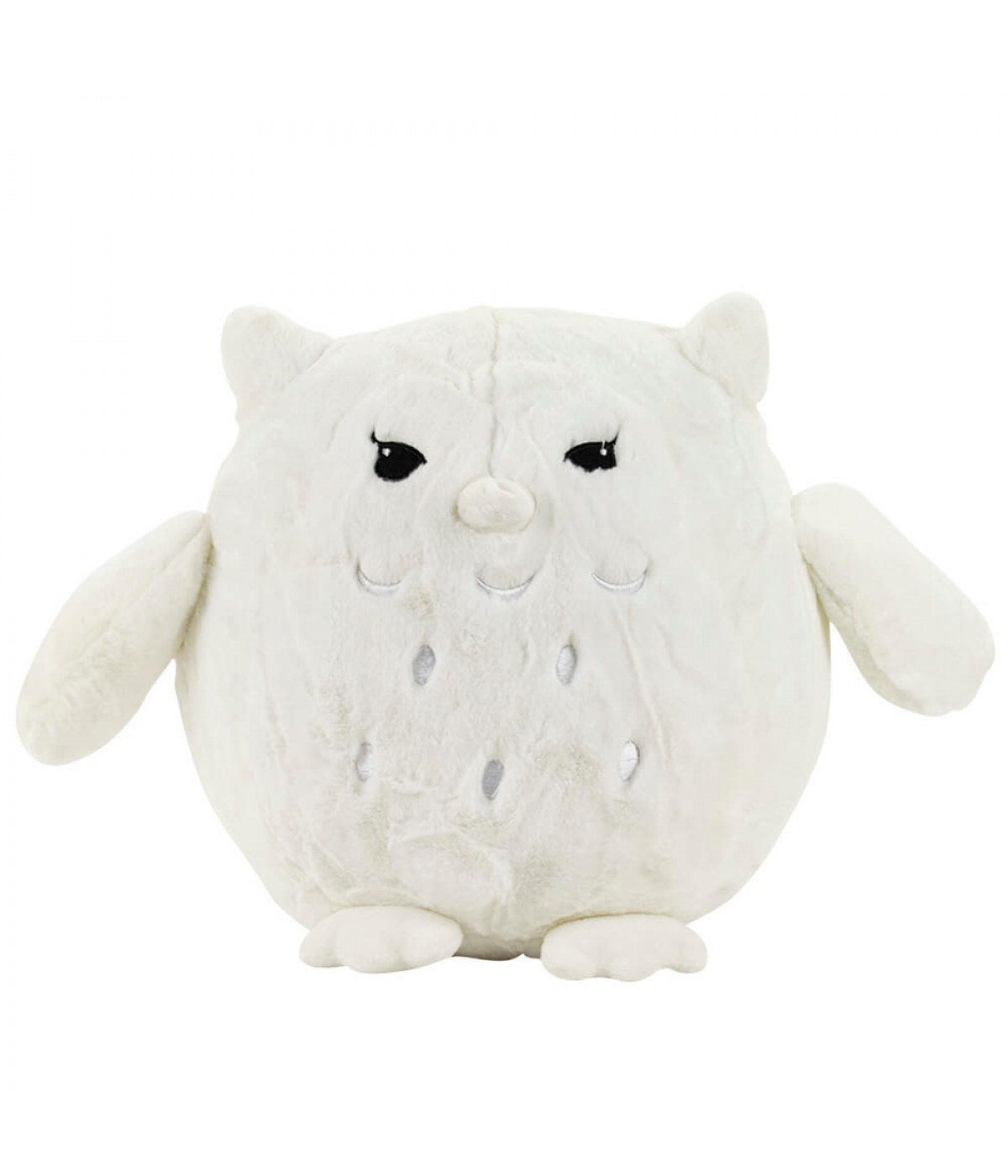 Coruja Branca Olhos Charmosos 27cm - Pelúcia