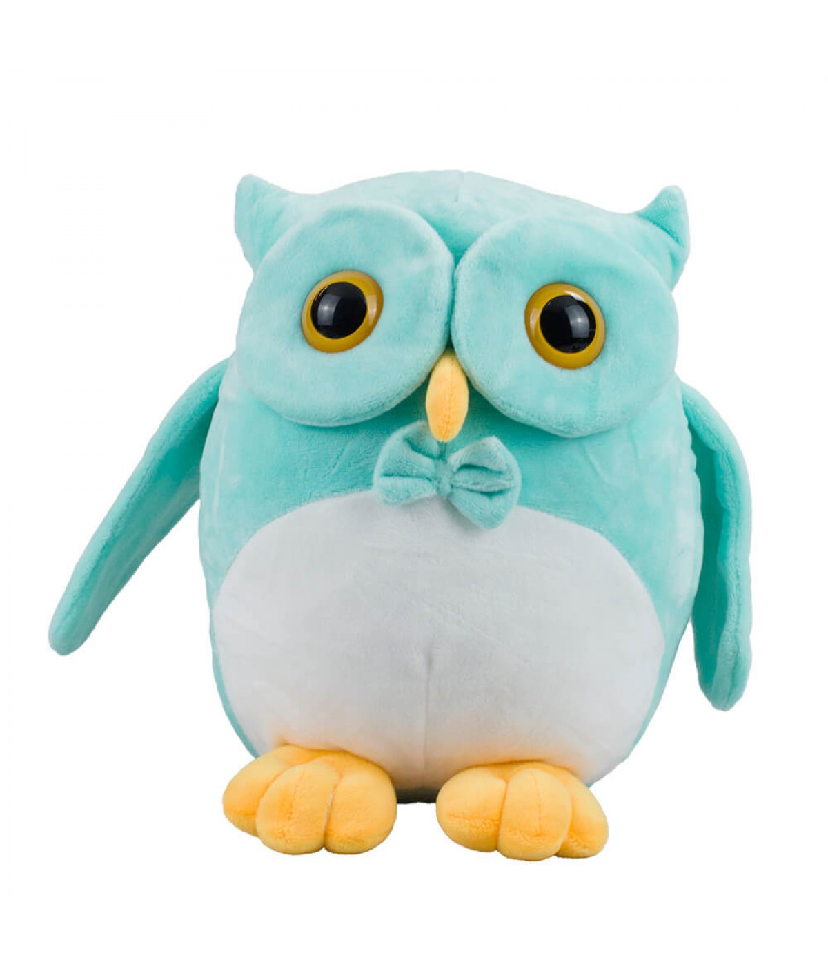 Coruja Verde Patas Amarelas 27cm - Pelúcia