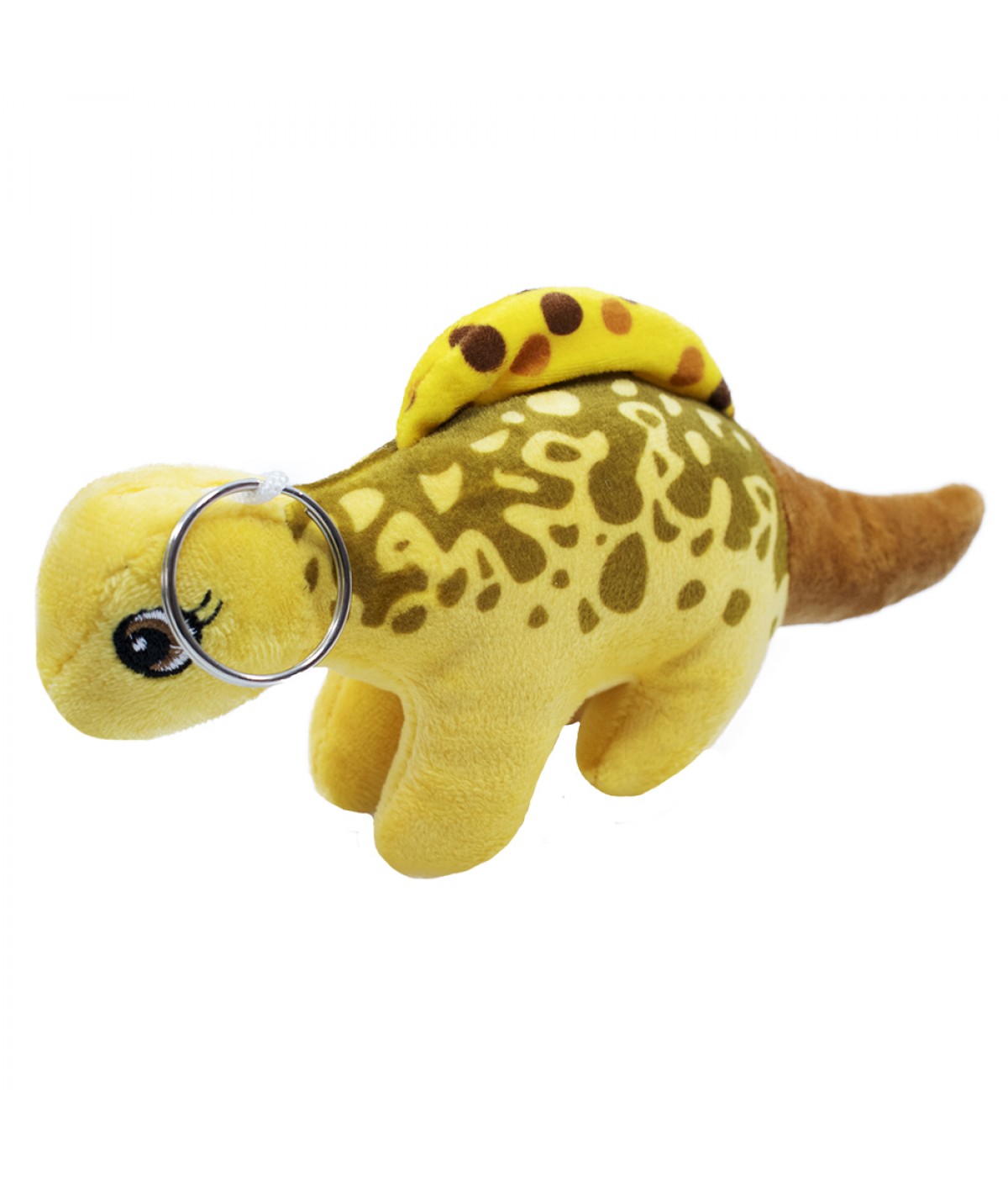 Chaveiro Dinossauro Cauda Marrom 22cm -Pelúcia