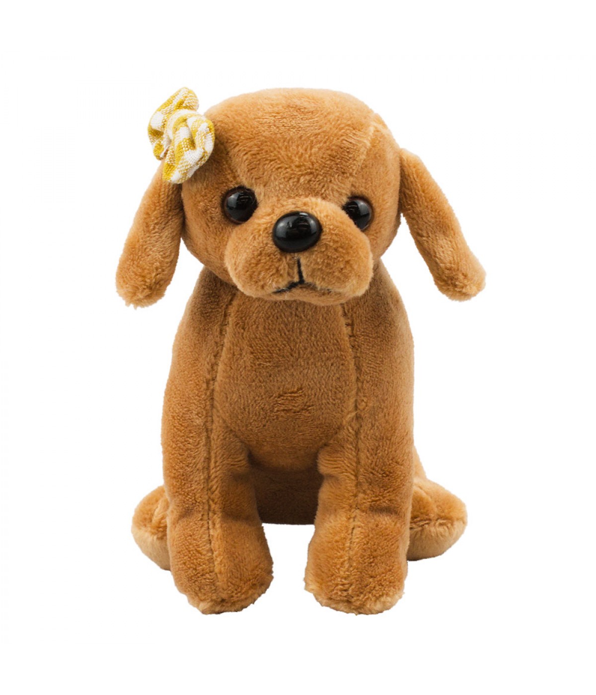 Chaveiro Cachorro Marrom Com Laço 11cm - Pelúcia