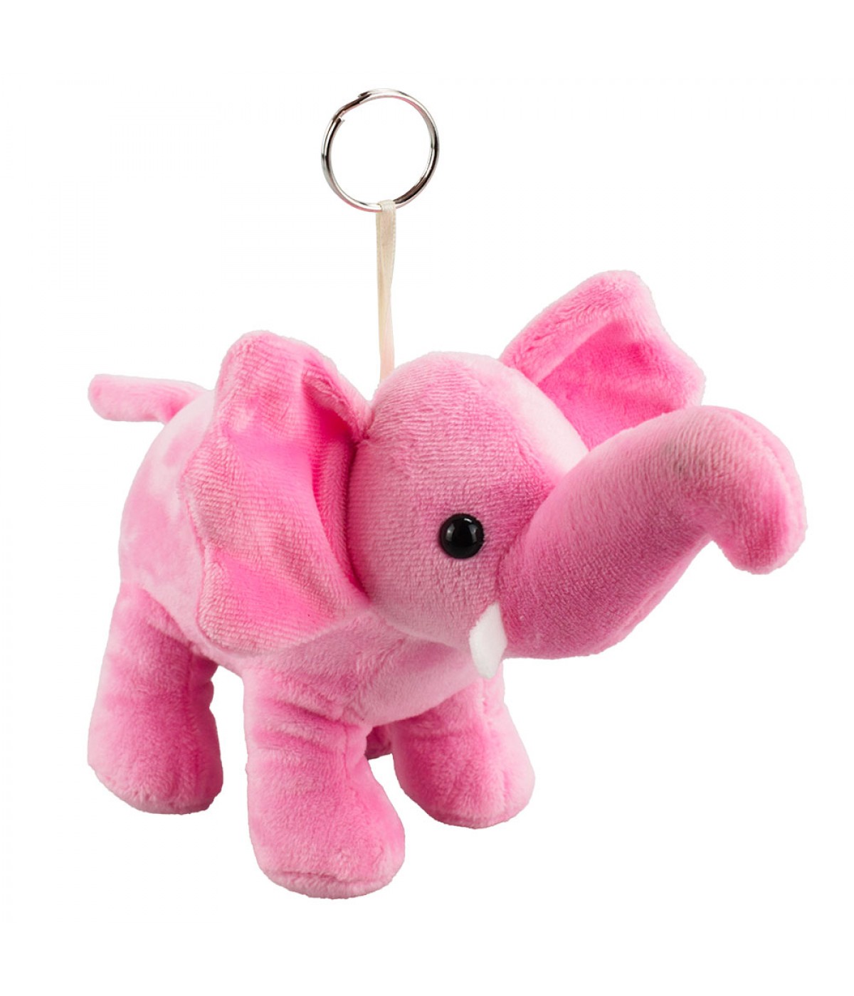 Chaveiro Elefante Rosa 24cm - Pelúcia