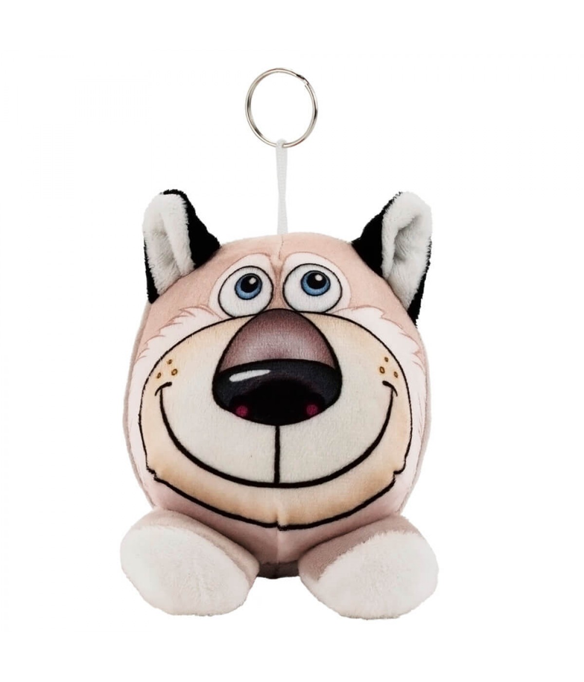 Chaveiro Caricatura Cachorro Husky 12cm - Pelúcia