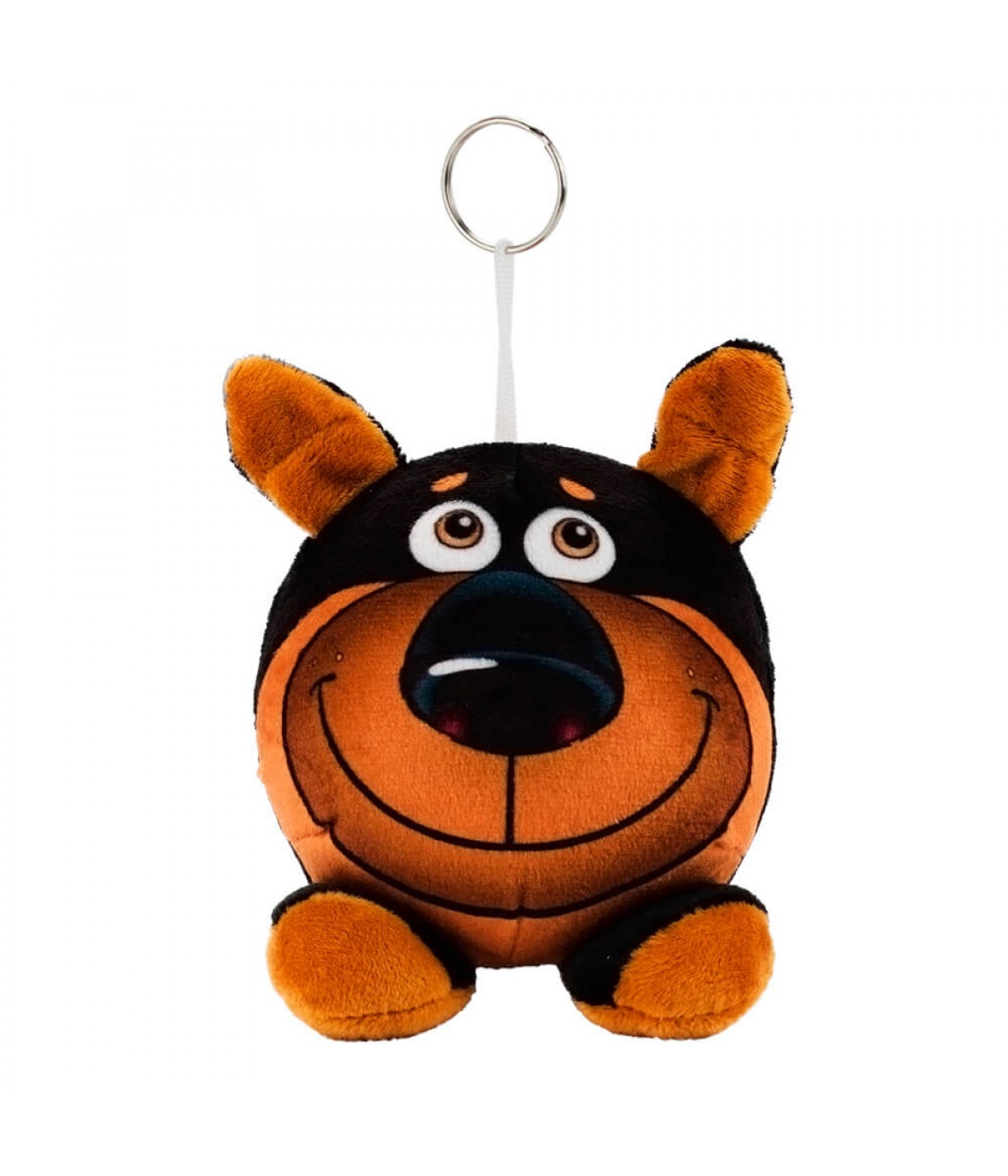 Chaveiro Caricatura Cachorro Pastor Alemão 12cm - Pelúcia