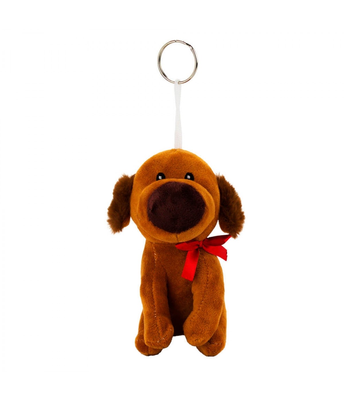 Chaveiro Cachorro Narigudo Marrom 16cm - Pelúcia
