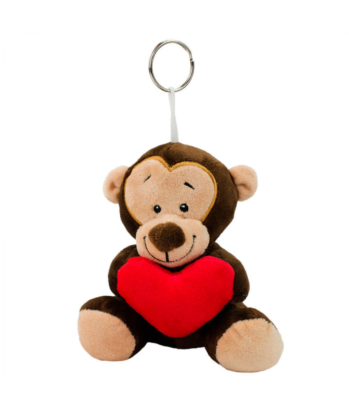 Chaveiro Macaco Coração 16cm - Pelúcia