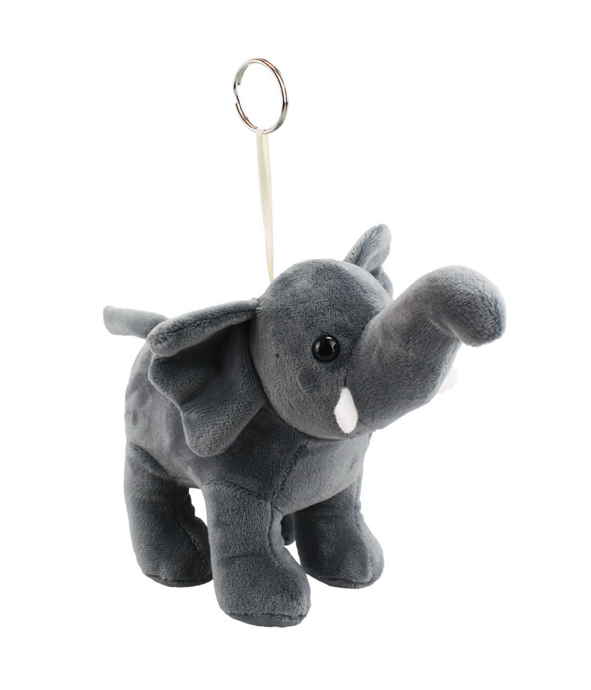 Chaveiro Elefante Cinza 24cm - Pelúcia