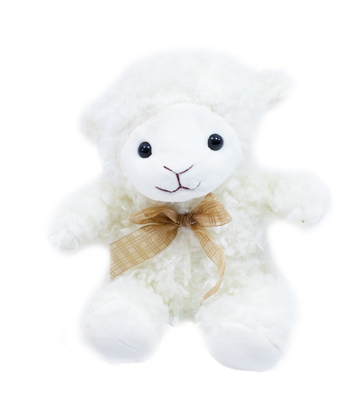 Ovelha Sentado Com Laço 20cm - Pelúcia