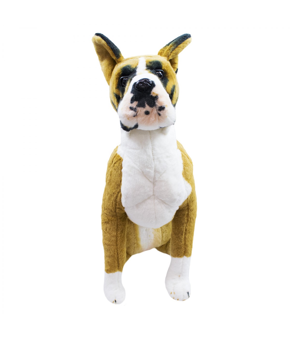Cachorro Boxer Realista Sentado 63cm - Pelúcia