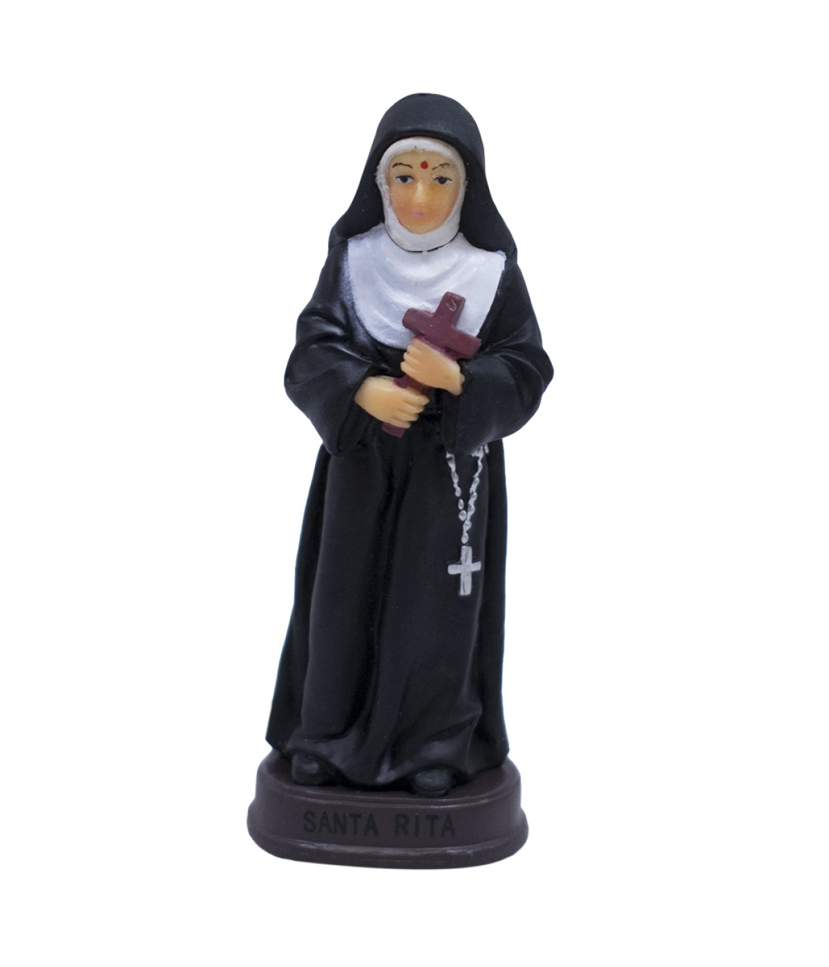 Santa Rita 8cm - Enfeite Resina Plástico