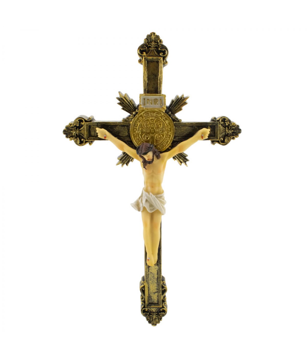 Crucifixo De Parede 26.5cm - Enfeite Resina