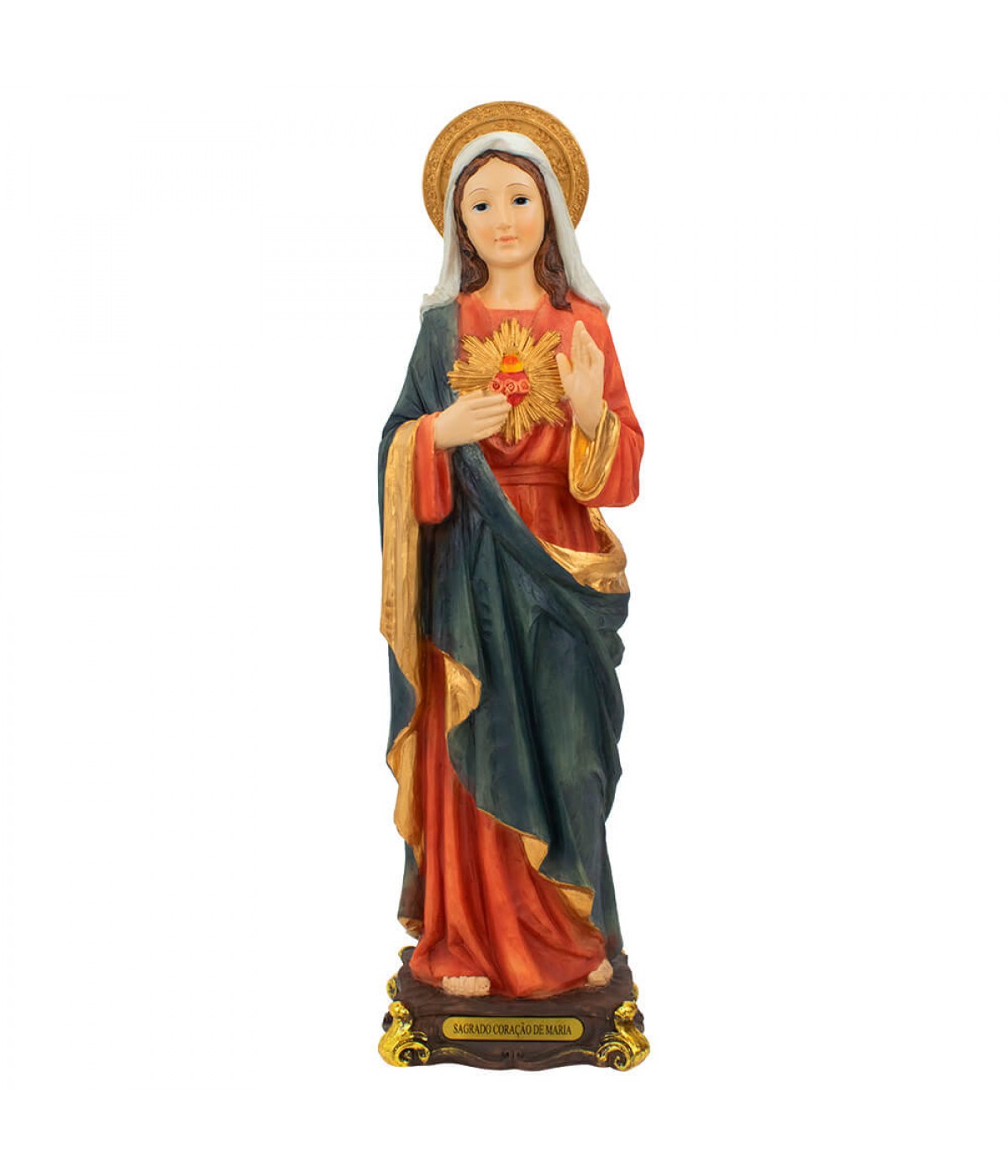 Sagrado Coração De Maria 41cm - Enfeite Resina