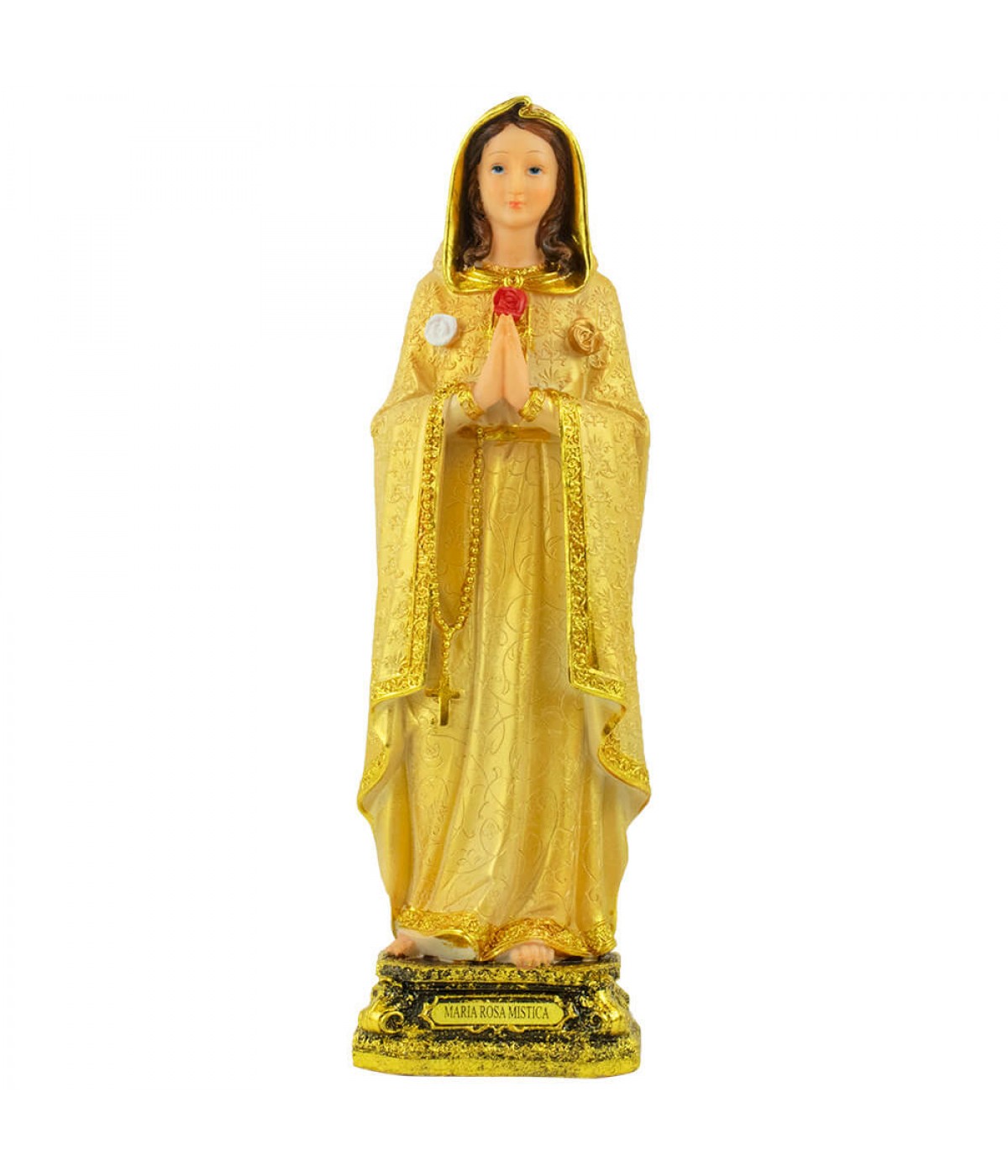 Maria Rosa Mística 30cm - Enfeite Resina