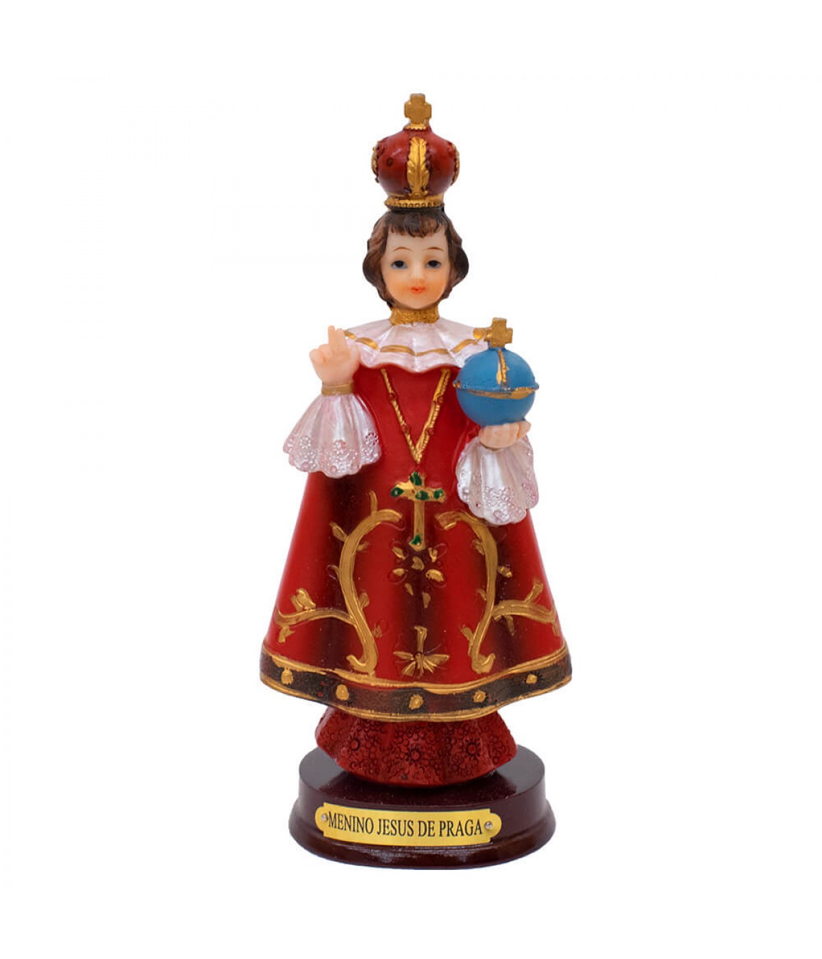 Menino Jesus De Praga 15cm - Enfeite Resina