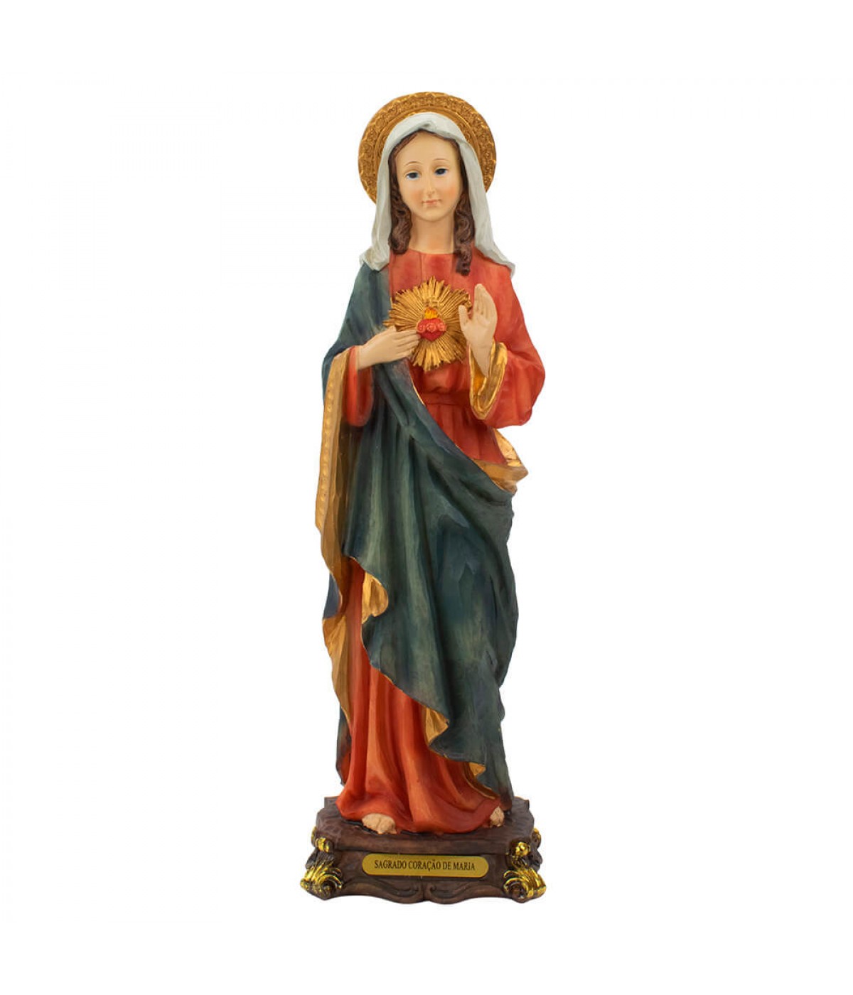 Sagrado Coração De Maria 32cm - Enfeite Resina