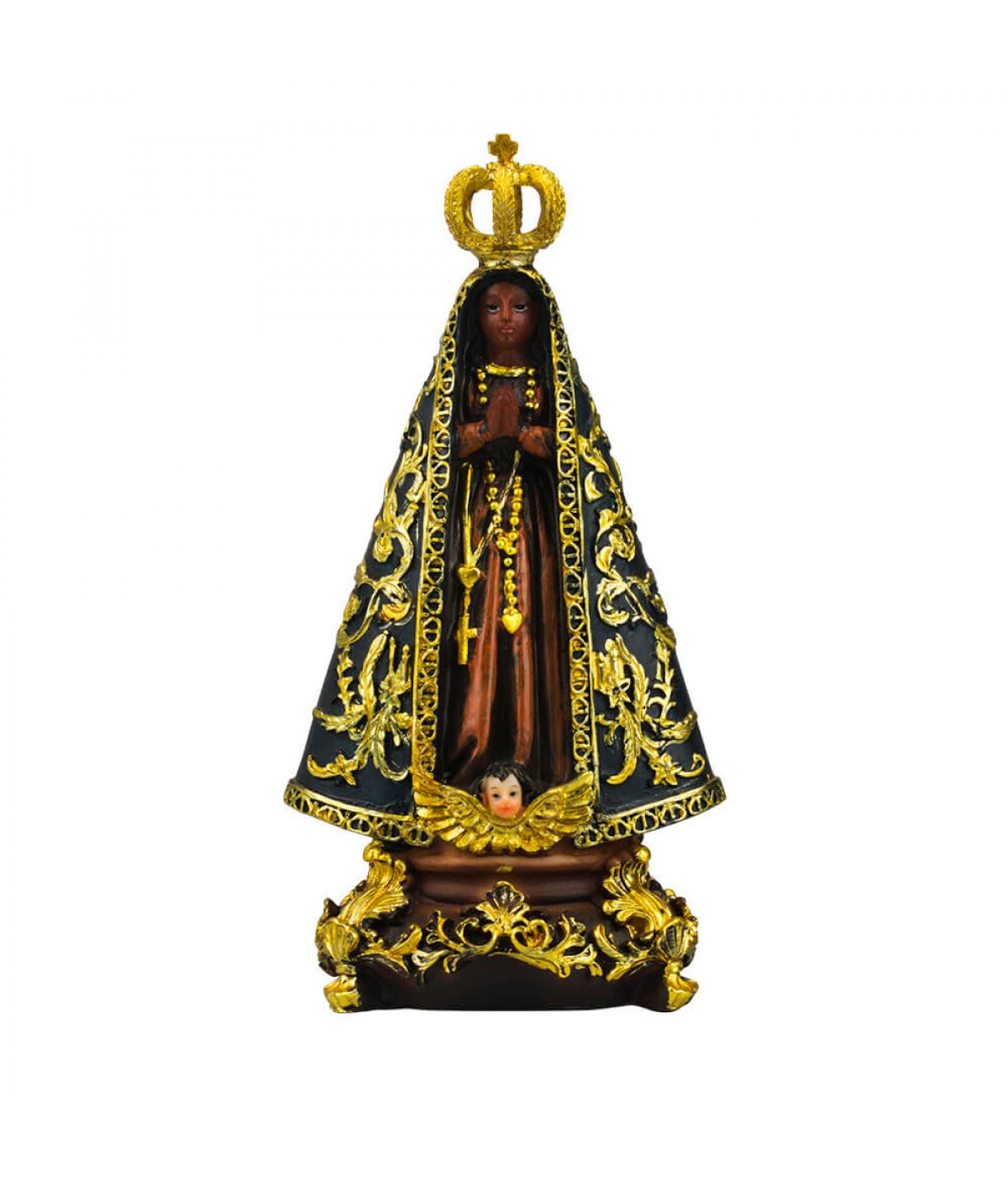 Nossa Senhora Aparecida 16cm - Enfeite Resina