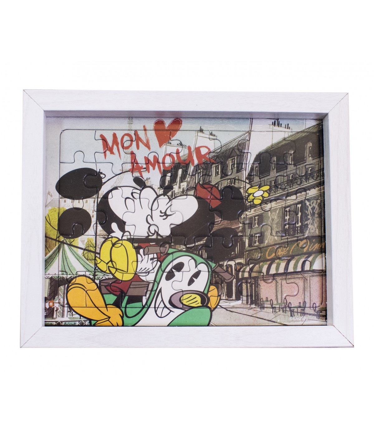 Porta Retrato Quebra Mickey & Minnie Paris Mon Amour 15X19cm - Disney