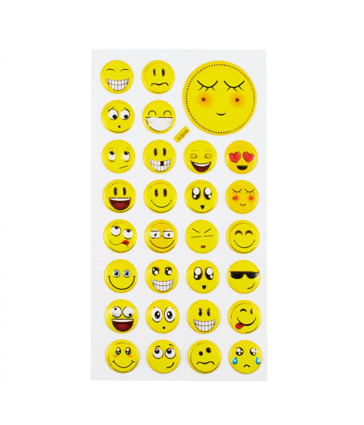 Cartela Adesivos Emojis Modelo H