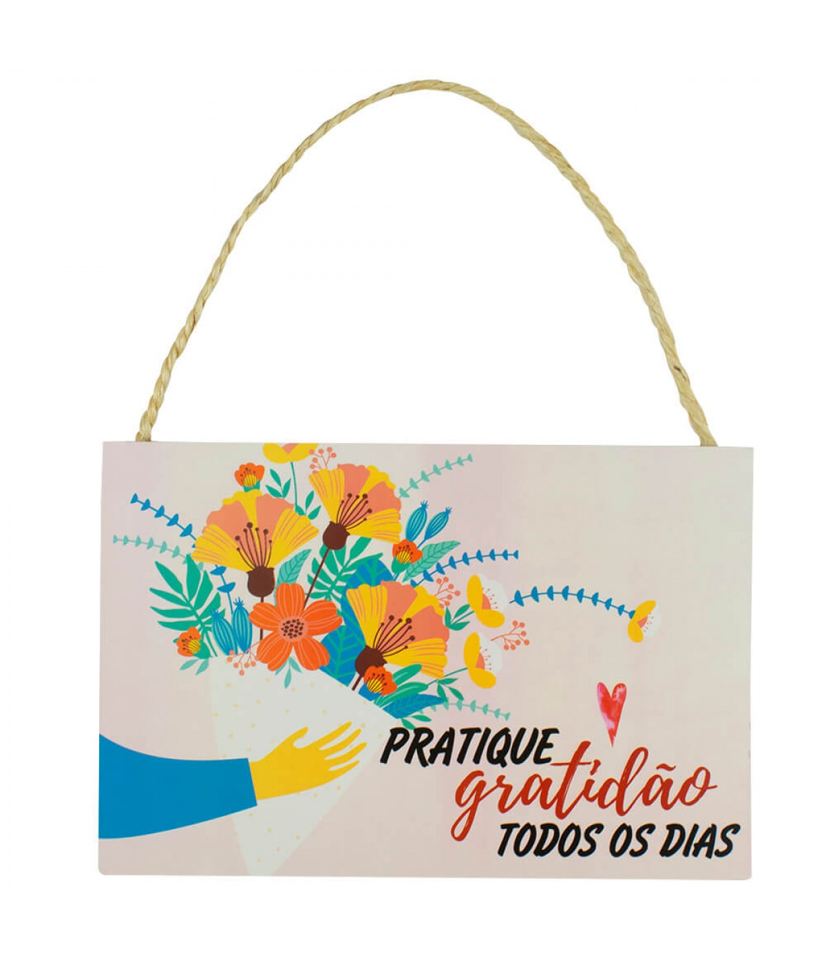 Placa Decorativa Pratique Gratidão Todos Os Dias 20x30cm