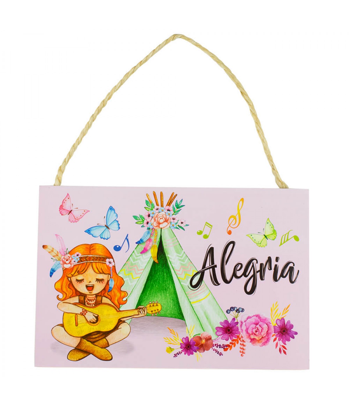 Placa Decorativa Alegria 20x30cm