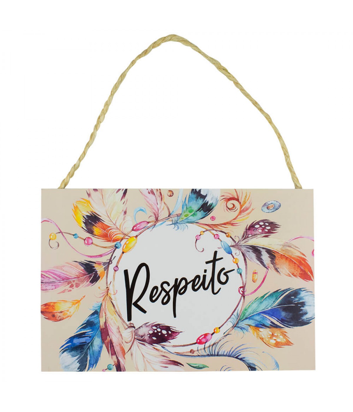 Placa Decorativa Respeito 20x30cm