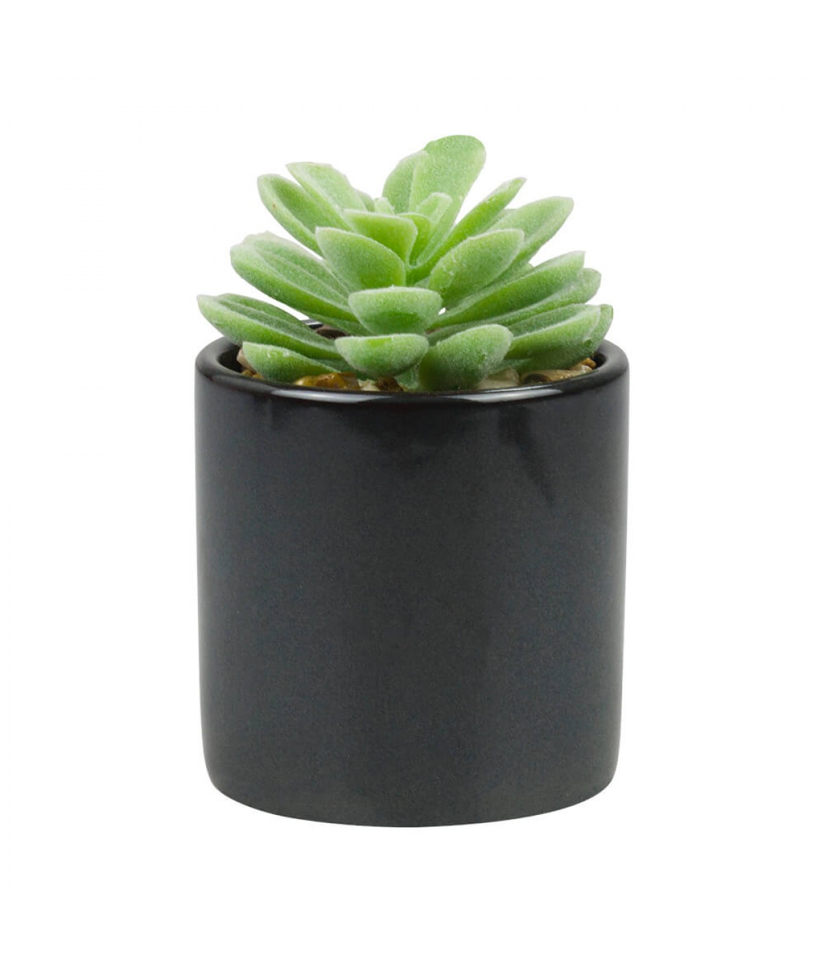 Vaso Porcelana Planta Verde 10x6.5x6.5cm