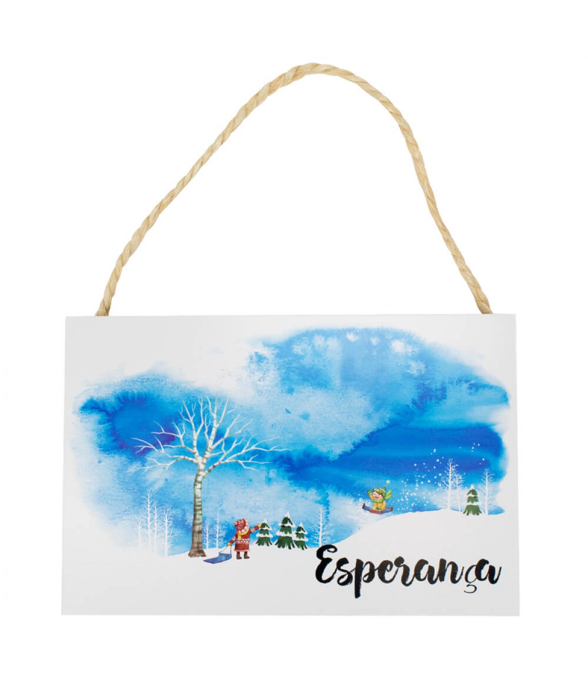 Placa Decorativa Esperança 20x30cm