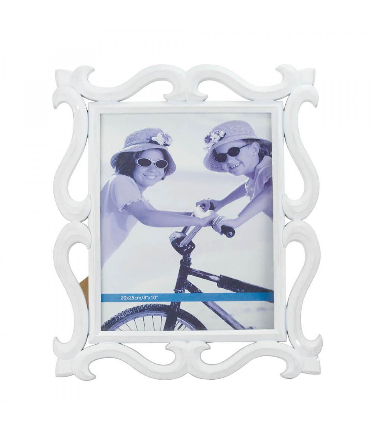 Porta Retrato Branco Plástico 1 Foto 20x25cm