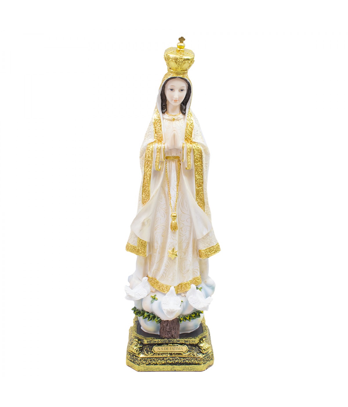 Nossa Senhora De Fátima 59cm - Enfeite Resina