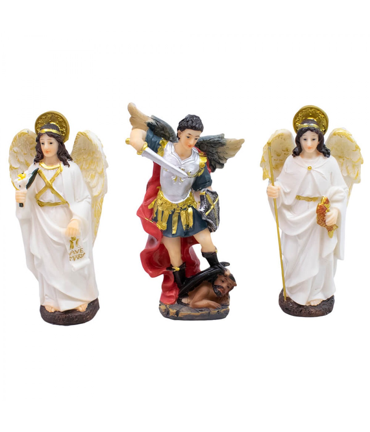 Três Arcanjos 11.5cm - Enfeite Resina