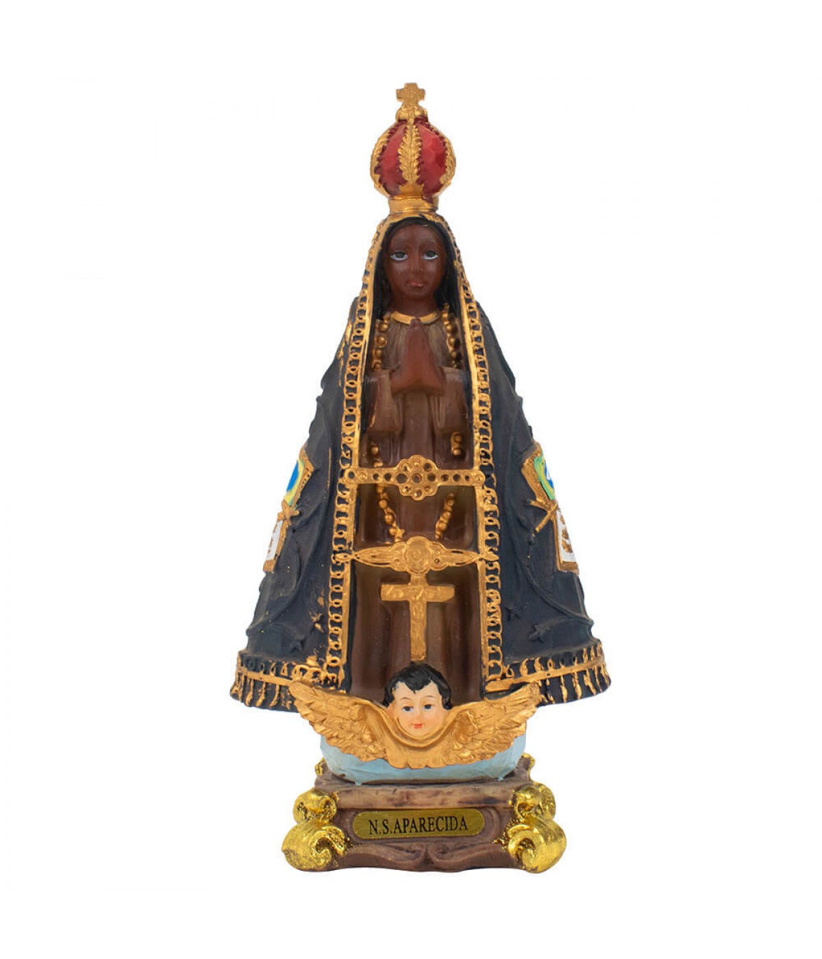 Nossa Senhora Aparecida 15cm - Enfeite Resina