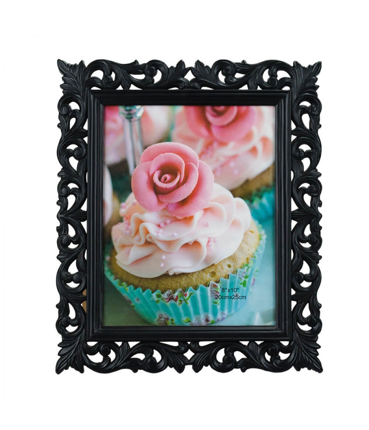 Porta Retrato Plastico Preto 1 Foto 13x18cm
