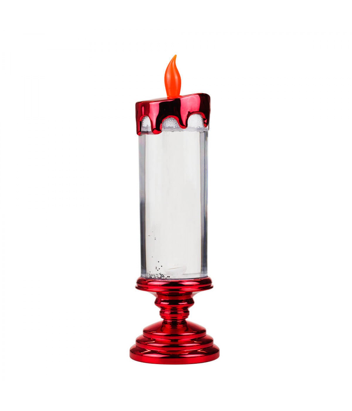 Luminária Vela Vermelha Redemoinho 26cm