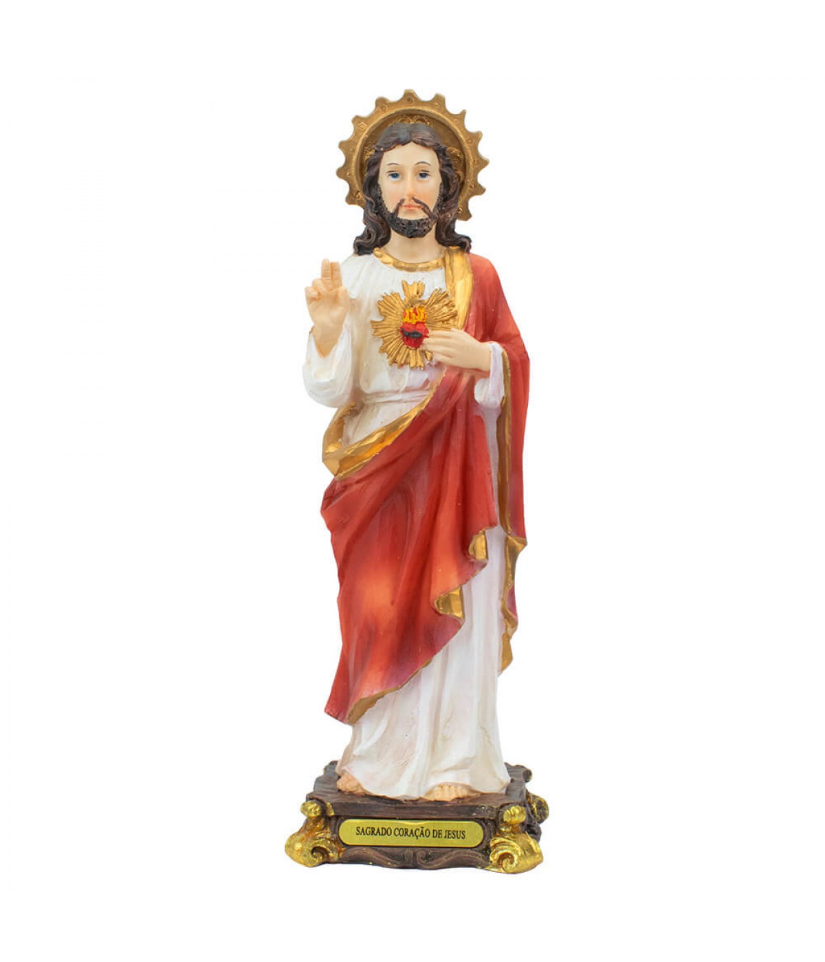 Sagrado Coração De Jesus 21cm - Enfeite Resina