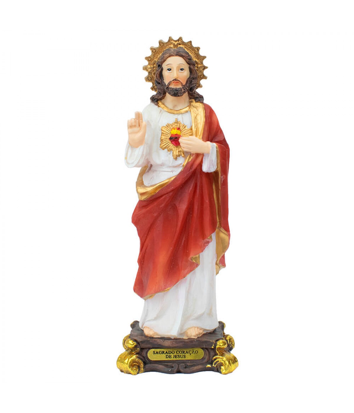 Sagrado Coração De Jesus 15cm - Enfeite Resina