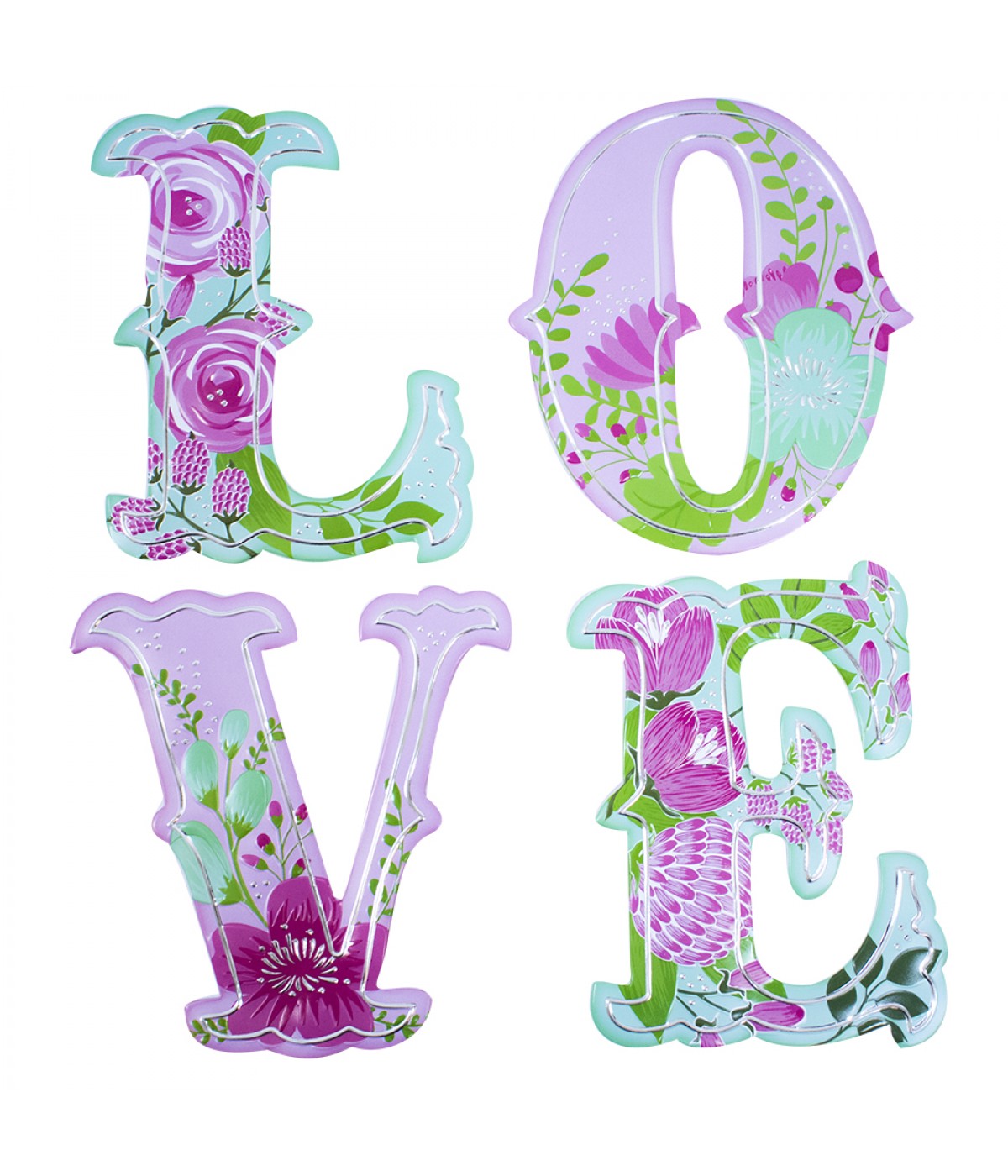 Adesivo Decorativo Love 30.5X31cm