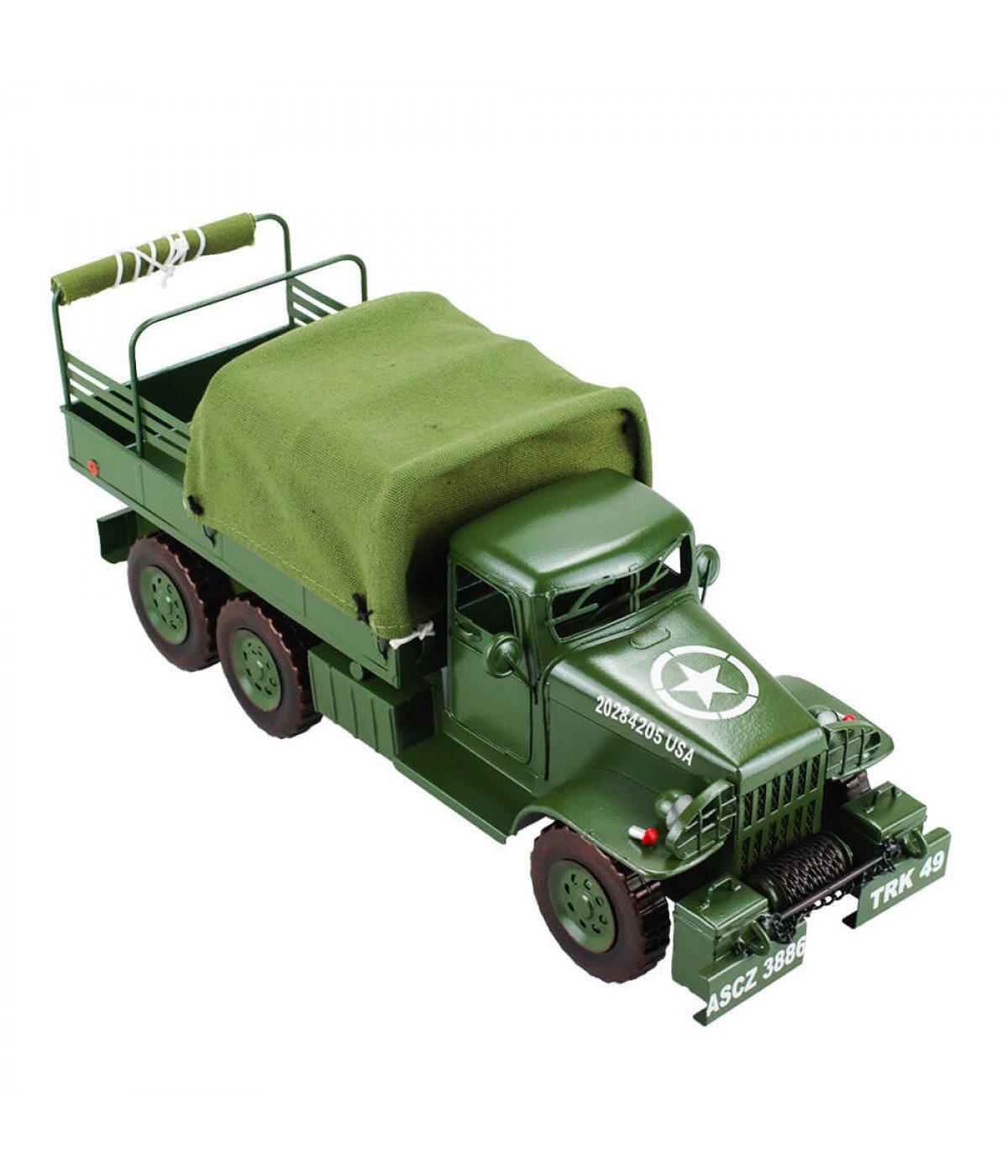 Caminhão Militar 17x41x14cm Estilo Retrô - Vintage