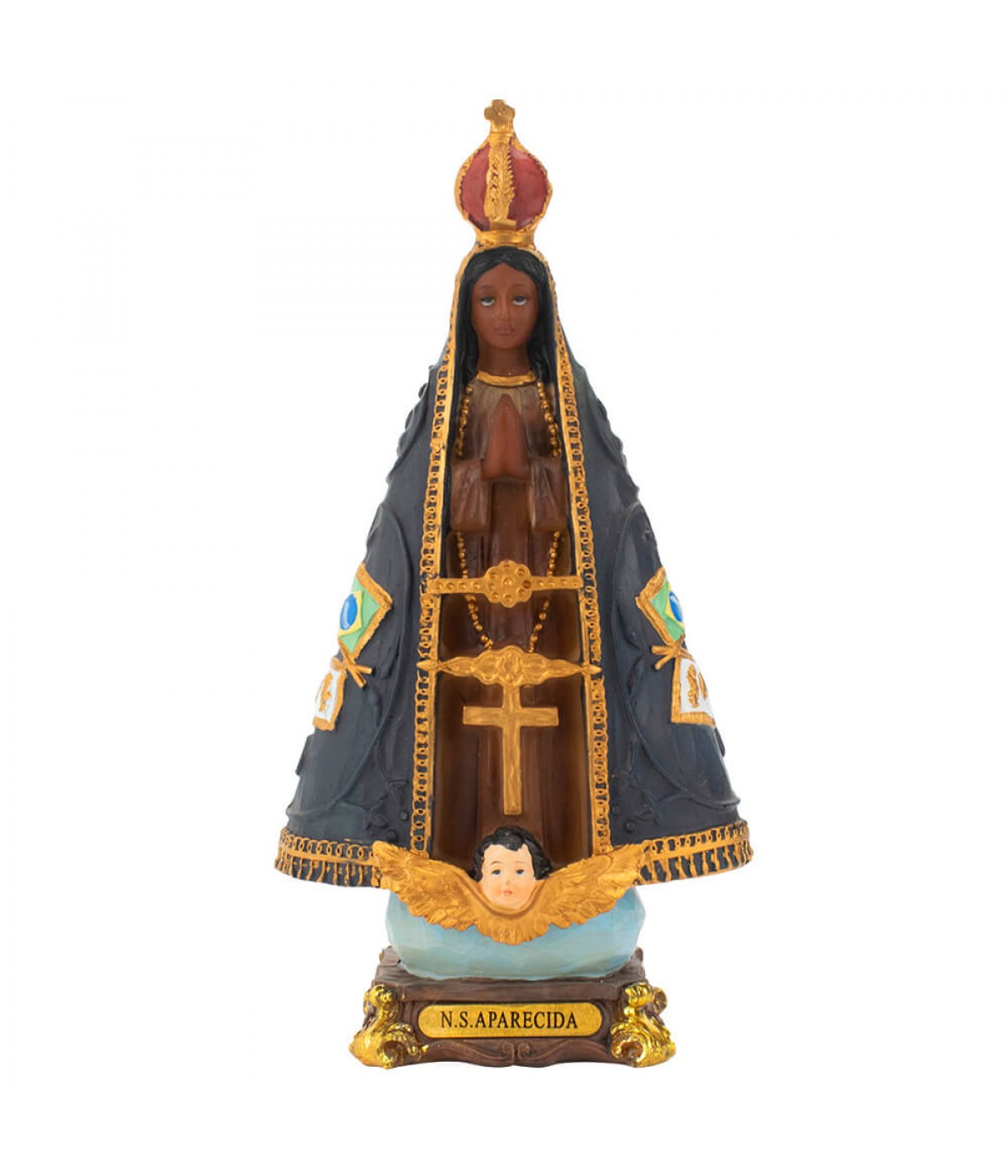 Nossa Senhora Aparecida 21cm - Enfeite Resina